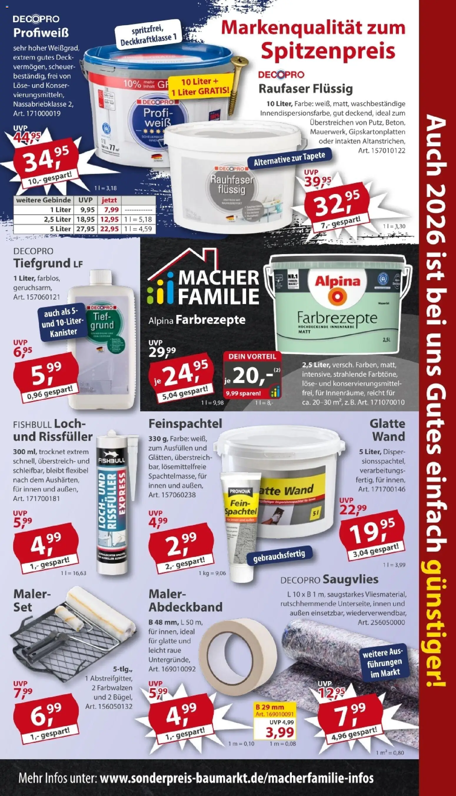 Sonderpreis Baumarkt Prospekt 	 – gültig ab 03.01.2026 | Seite: 7