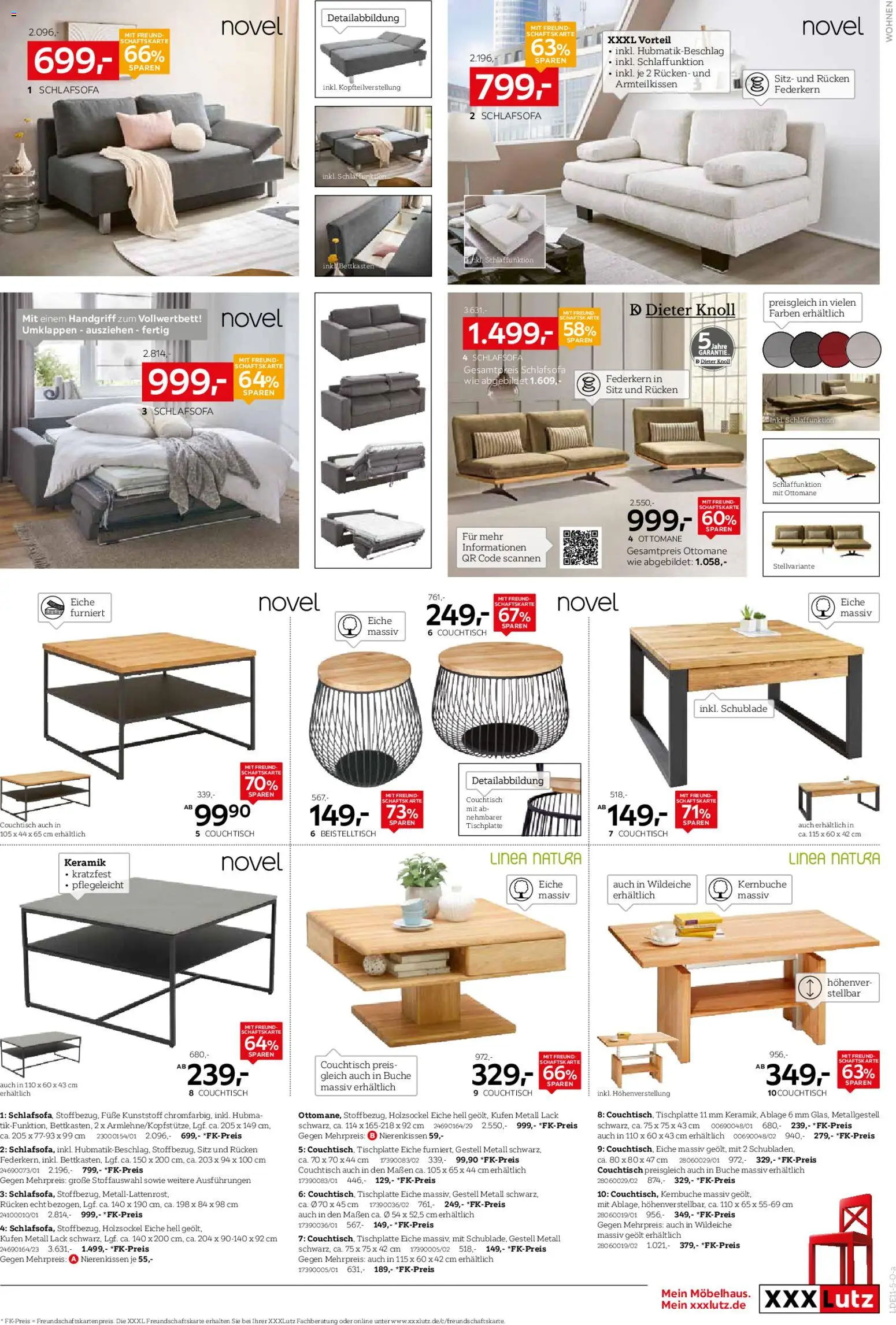 XXXL Lutz Prospekt 	 – gültig ab 26.10.2025 | Seite: 11 | Produkte: Schlafsofa, Beistelltisch, Couchtisch