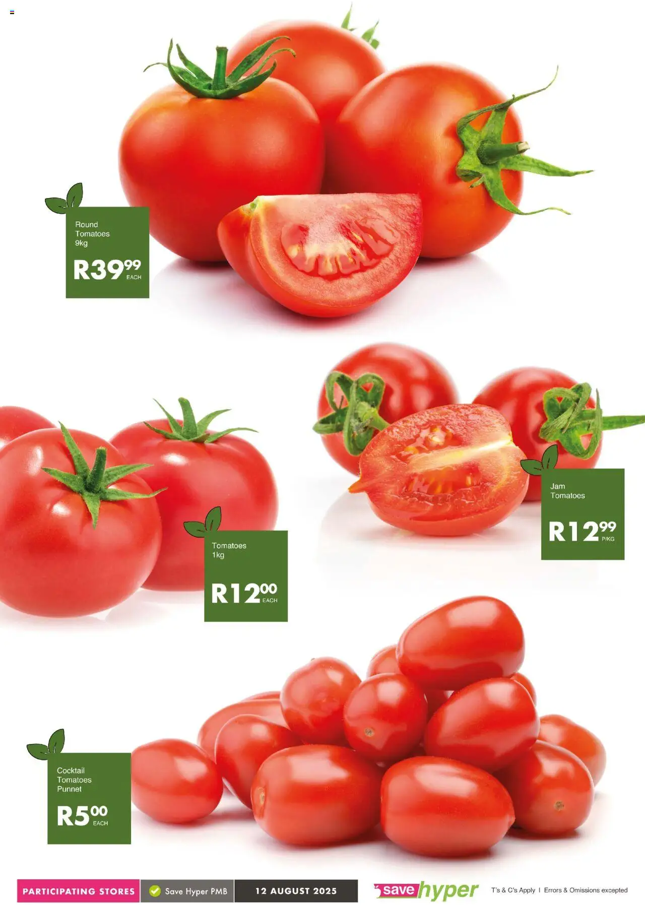 Save Market Day │ valid from 12.08.2025 | Page: 4 | Products: Tomatoes