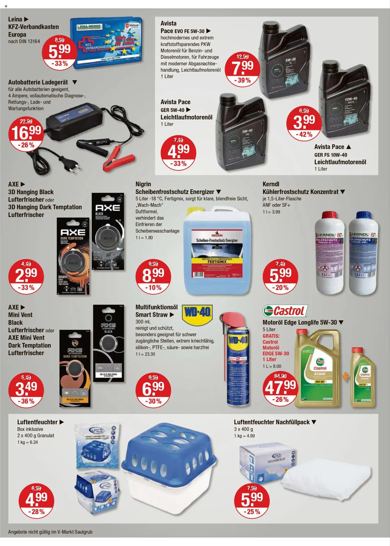 V-Markt - Schwaben / Oberbayern – gültig ab 11.12.2025 | Seite: 26 | Produkte: Box, Axe, Ladegerät