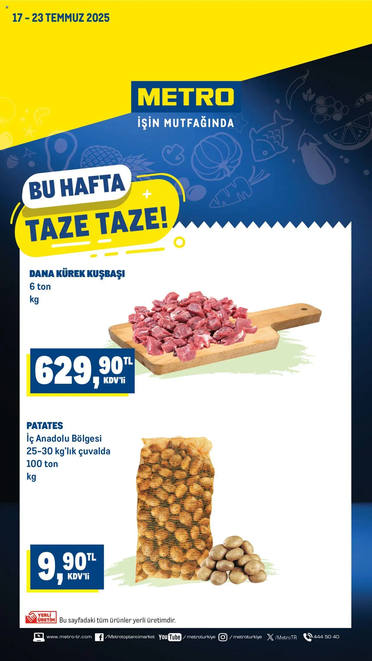 Metro Katalog - 17.07.2025 tarihinden itibaren geçerlidir | Sayfa: 1 | Ürünler: Patates