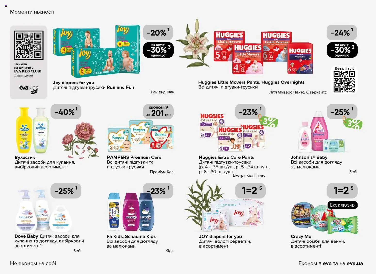 Eva Kаталог - дійснийкції з 19.02.2026 | Сторінка: 36 | Товари: Підгузки