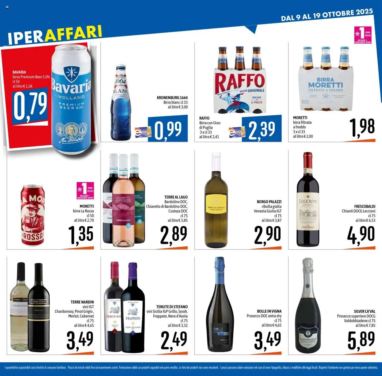 Volantino Emisfero del 09.10.2025 | Pagina: 22 | Prodotti: Birra, Prosecco, Terra