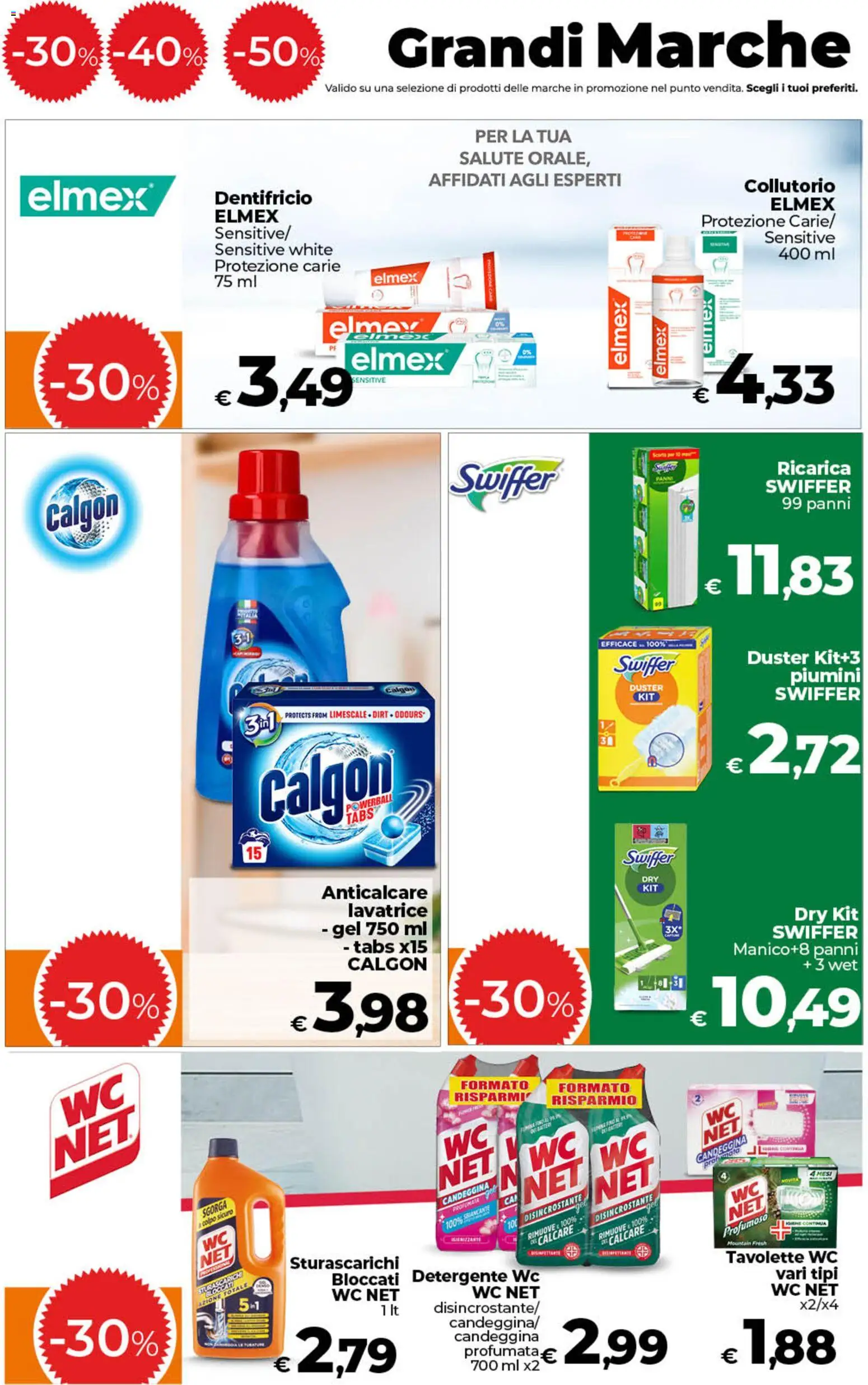 Volantino COOP del 13.02.2026 | Pagina: 15 | Prodotti: Collutorio, Candeggina, Lavatrice, WC