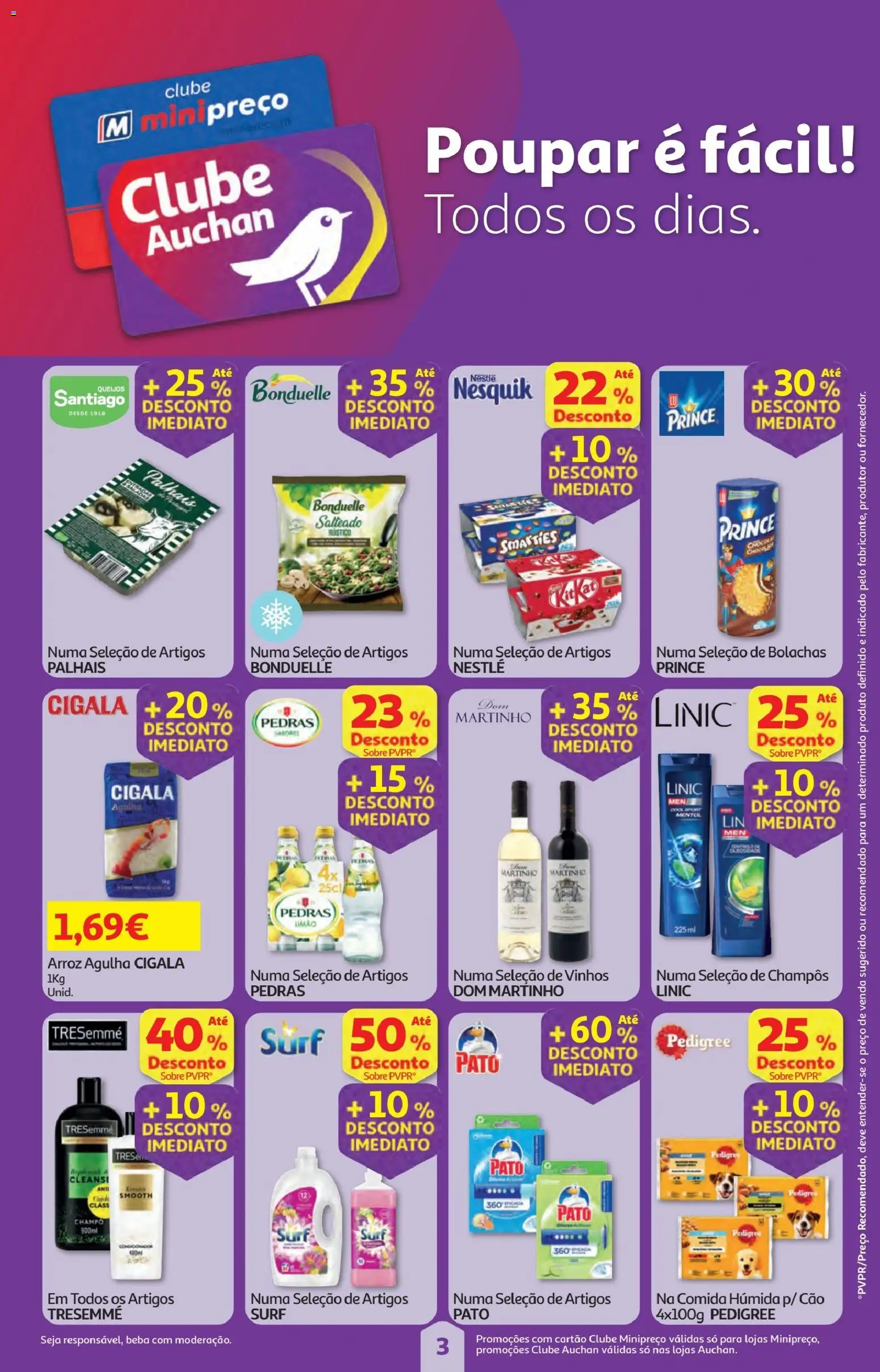 Minipreço folheto │ válido de 08.01.2026 | Página: 3 | Produtos: Bolachas, Condicionador, Saladas, Nestlé