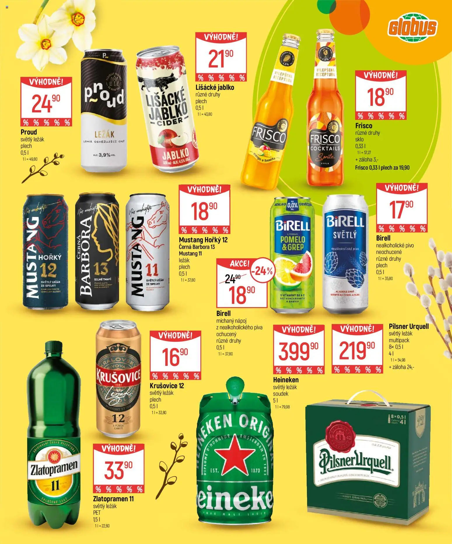 Globus leták - Velikonoce od 04.03.2026 | Strana: 21 | Produkty: Pomelo, Cider, Plech, Zlatopramen 11