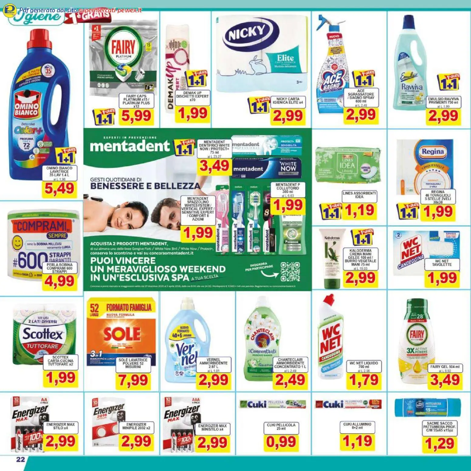 Volantino Pewex del 13.02.2026 | Pagina: 22 | Prodotti: Spazzolino, Sgrassatore, Pellicola, Alluminio