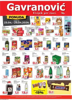 Gavranović Katalog - Pregled kataloga iz trgovine Gavranović, vrijedi od 23.04.2026