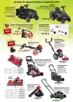 Živex katalog │ velja od 20.08.2025 | Stran: 6 | Izdelki: Baterija, Kosilnica, Bencinska kosa, Nahrbtnik