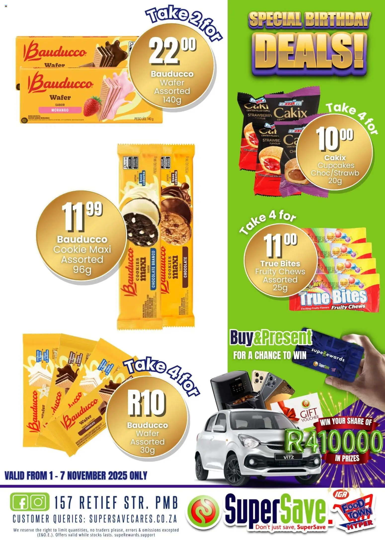 New Super Save catalogue – valid from 31.10.2025 | Page: 108 | Products: Cake, Chocolate, Cookies