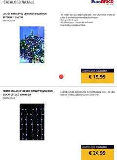 Anteprima del volantino Eurobrico Natale catalogo valido a partire dal 23.07.2025 | Pagina: 24 | Prodotti: Tenda, Batteria