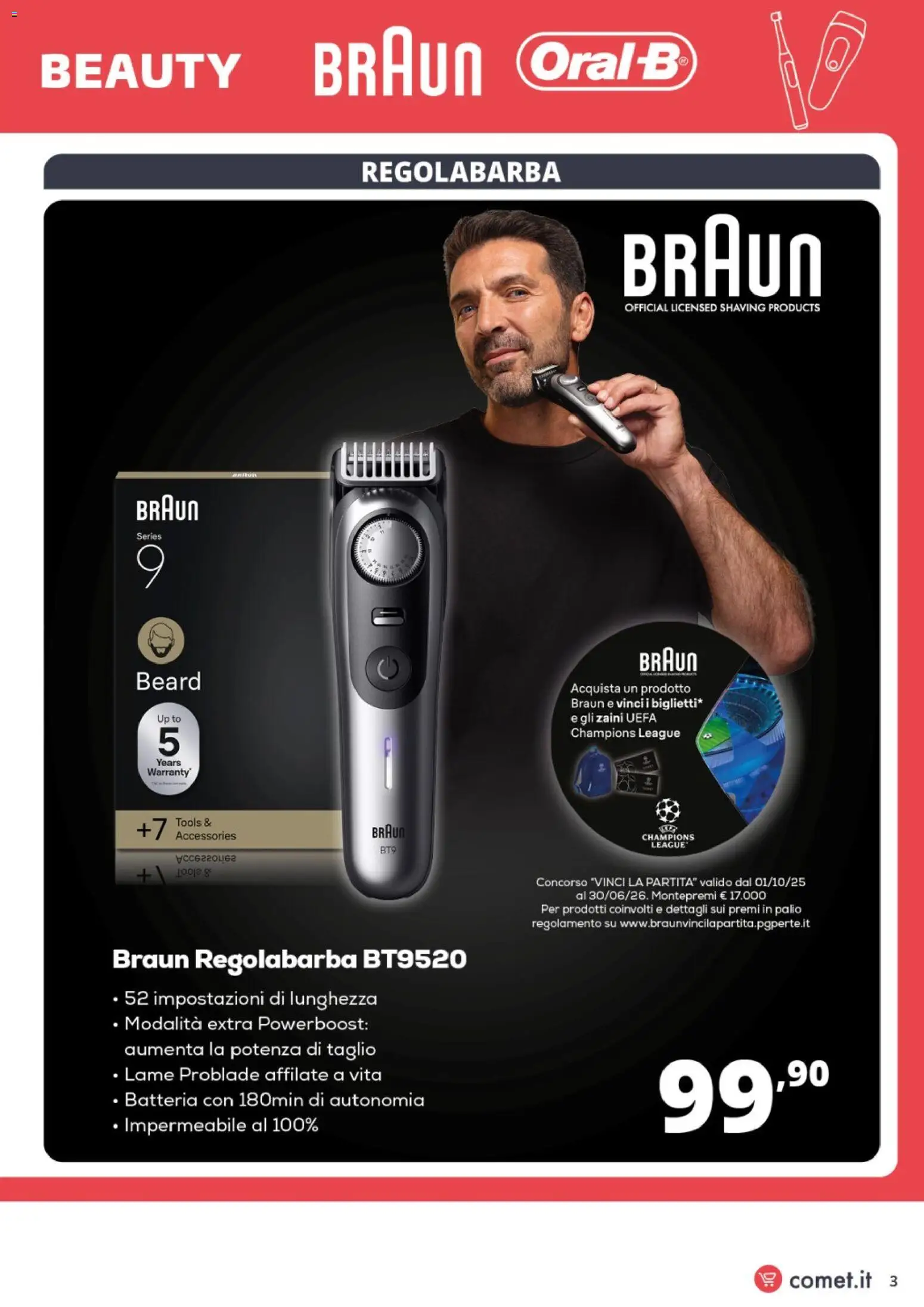Volantino Comet del 31.10.2025 | Pagina: 3 | Prodotti: Regolabarba, Batteria