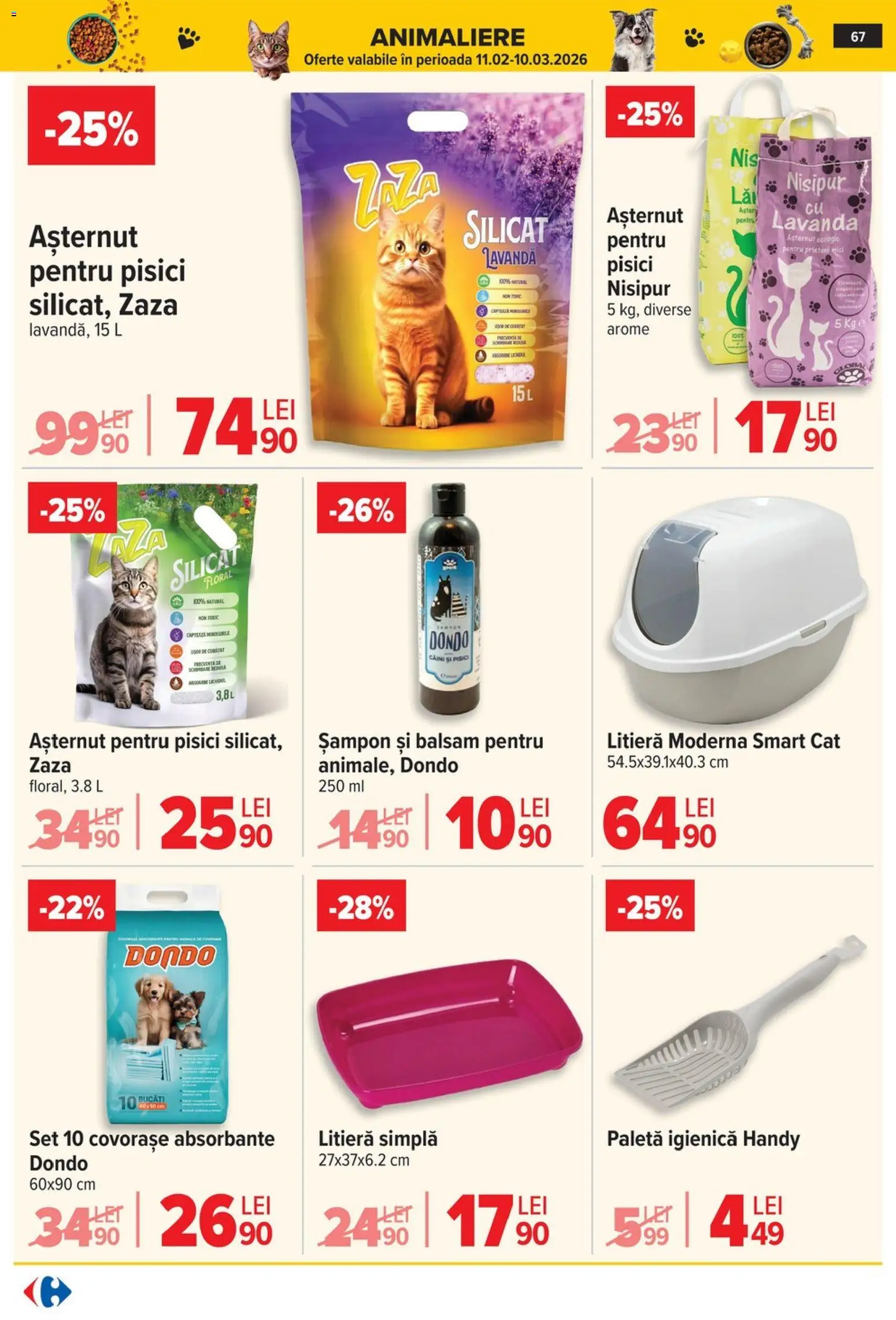 Noul catalog Carrefour – valabil de la 04.02.2026 | Pagină: 70 | Produse: Șampon, Balsam, Absorbante