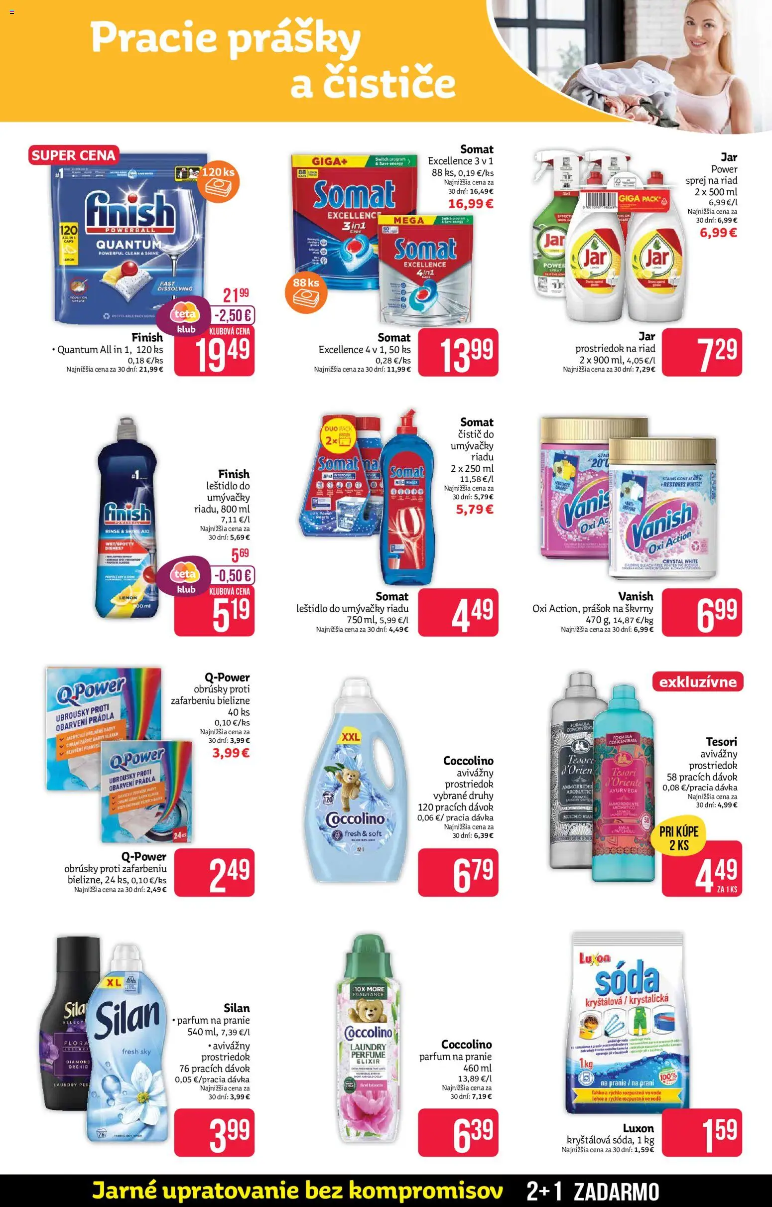 Nové Teta drogerie akcie – leták je platný od 30.03.2026 | Strana: 15 | Produkty: Stan, Vanish, Coccolino, Jar