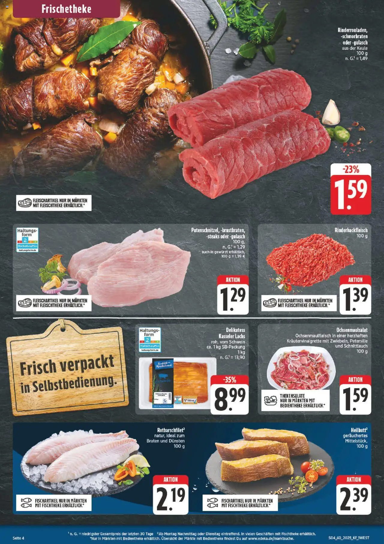 nah & gut Prospekt 	 – gültig ab 29.09.2025 | Seite: 4 | Produkte: Lachs, Gulasch, Petersilie
