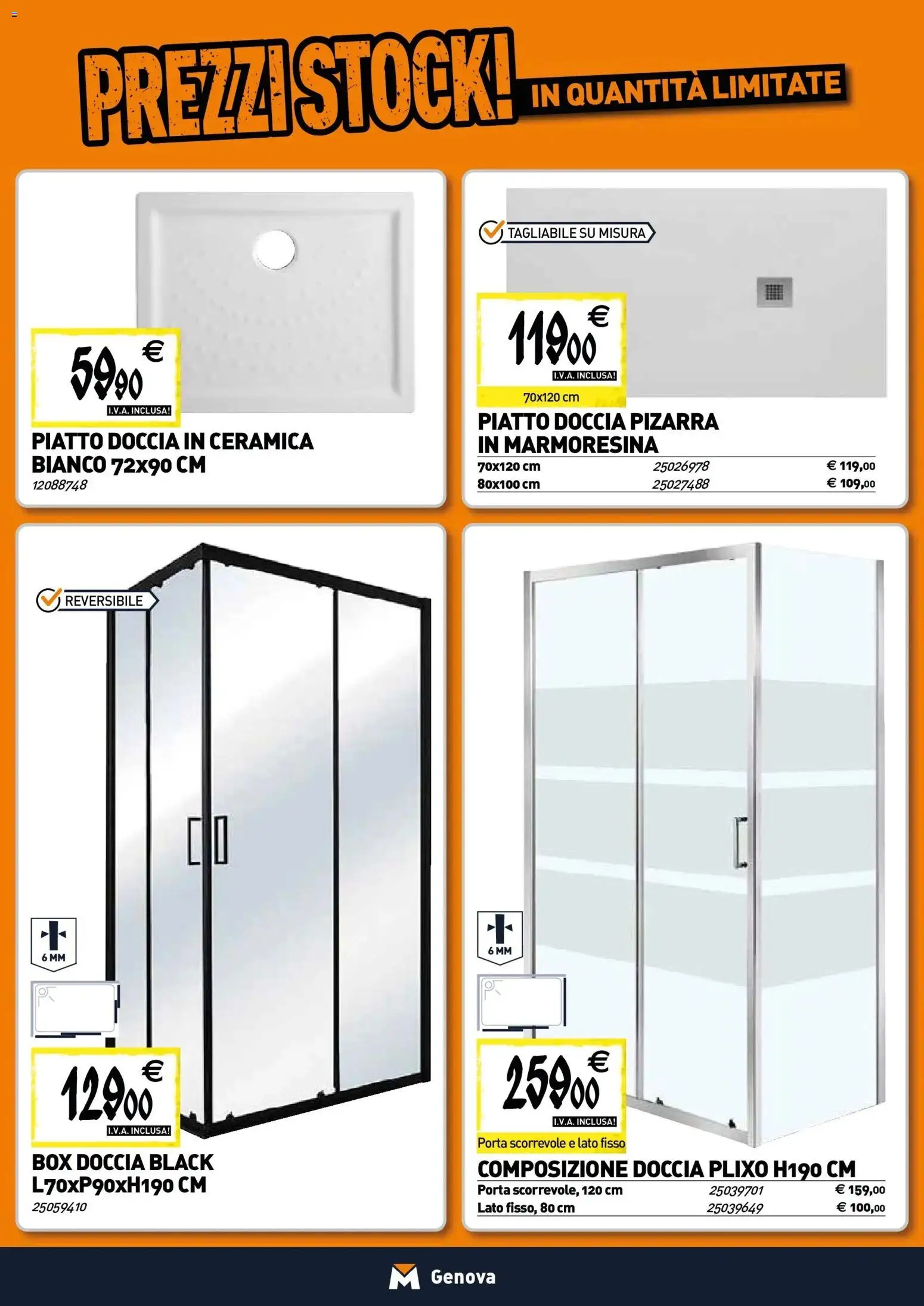 Volantino TECNOMAT del 22.01.2026 | Pagina: 2 | Prodotti: Box doccia, Piatto, Doccia