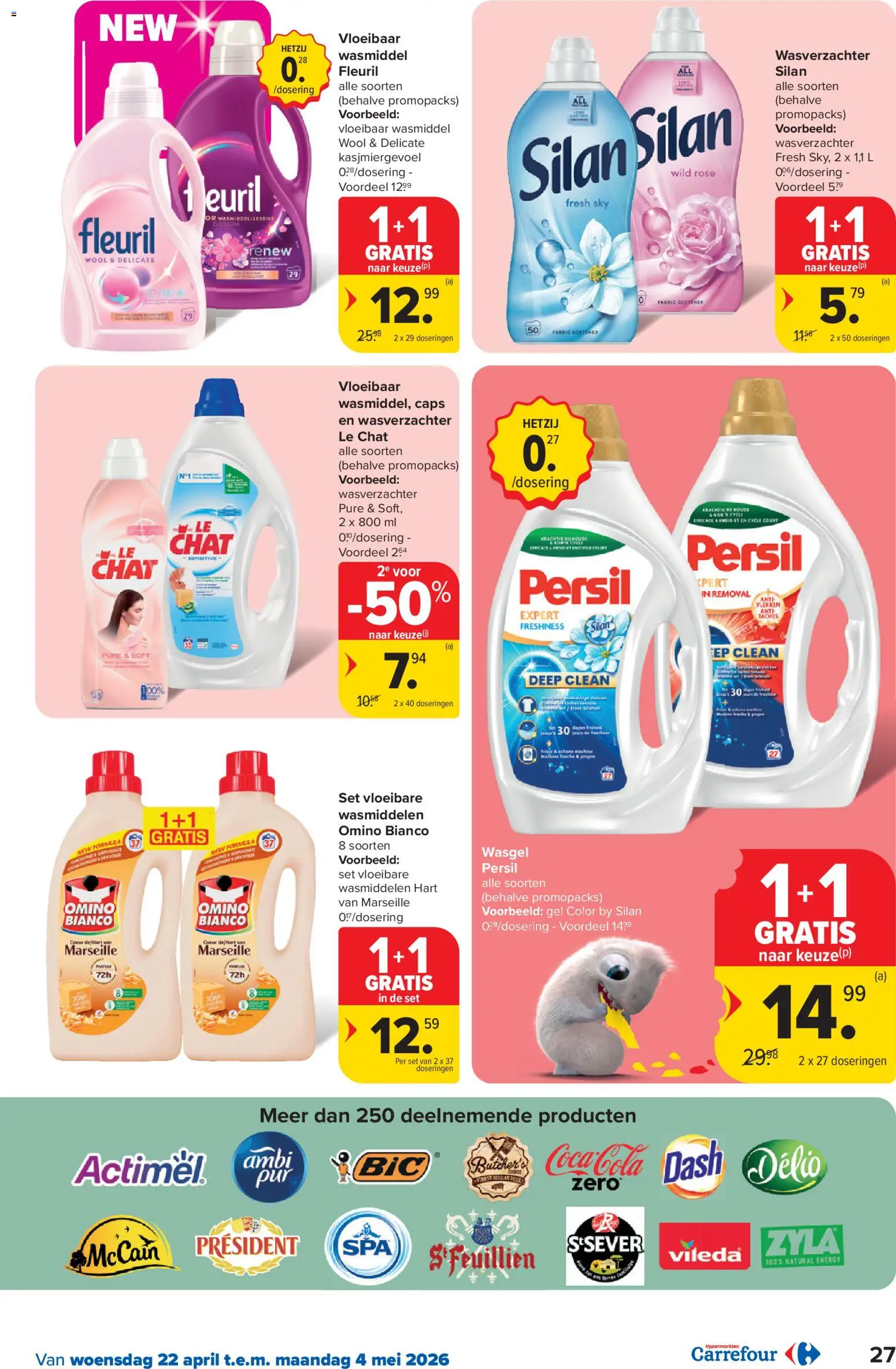 {H1} | Pagina: 27 | Producten: Gel, Wasmiddel, Wasverzachter