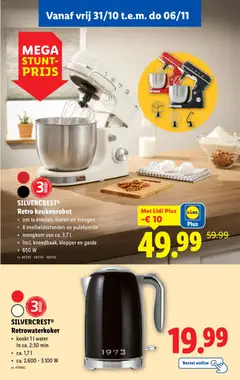 Lidl Folder week 44 - Voorbeeld van een folder van Lidl, geldig van 29.10.2025 | Pagina: 50 | Producten: Klopper, Robot