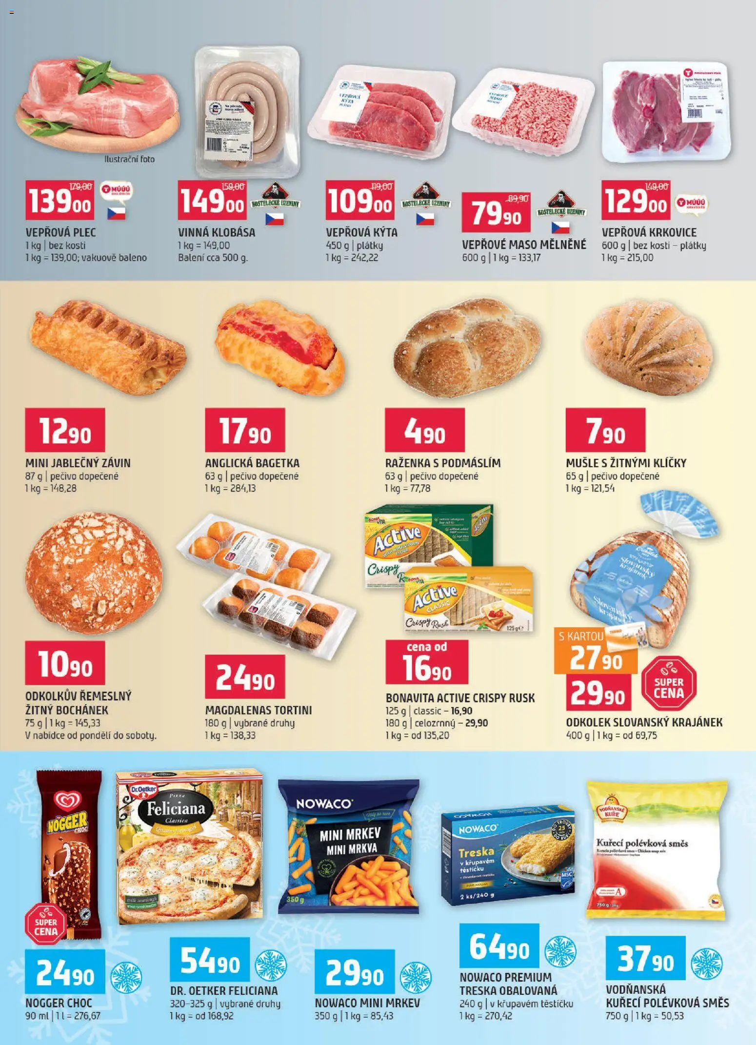 Terno leták - Blatná, Strakonice od 05.11.2025 | Strana: 3 | Produkty: Vinná klobása, Klobása, Kuře, Vepřová krkovice