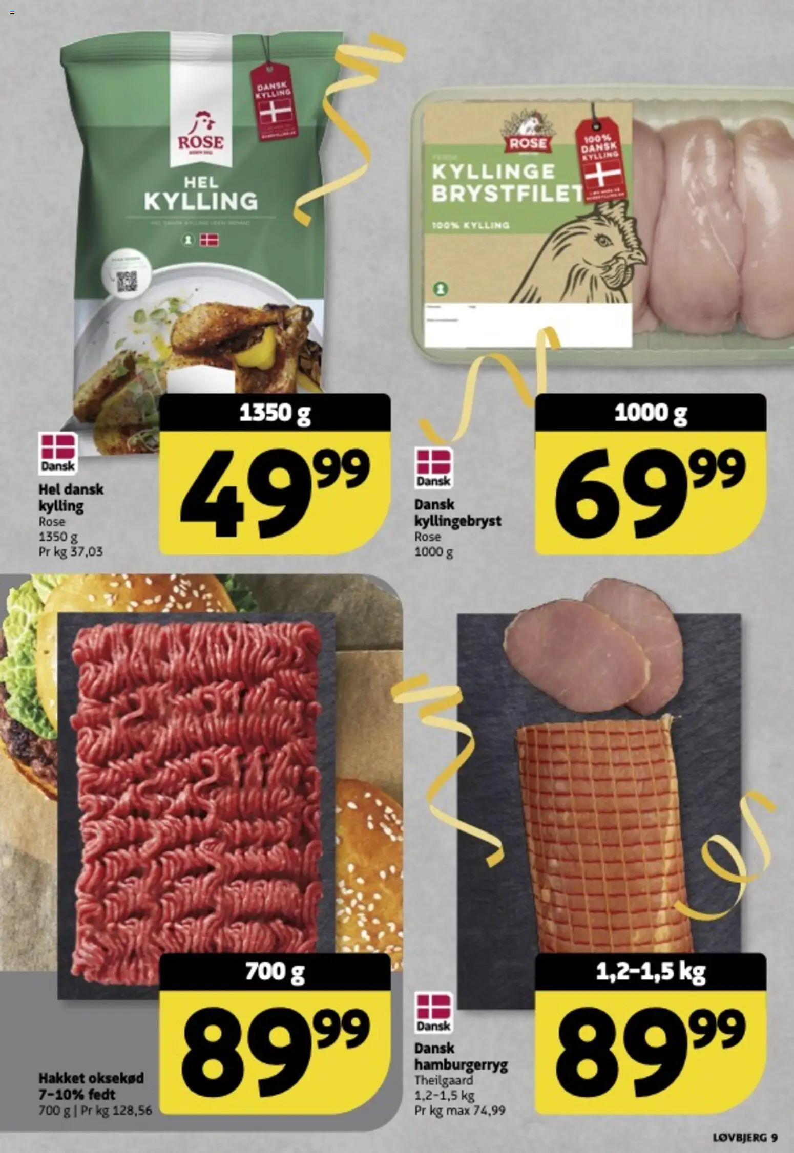 Løvbjerg tilbudsavis – gyldig fra 27.12.2025 | Side: 9 | Produkter: Oksekød, Hamburgerryg
