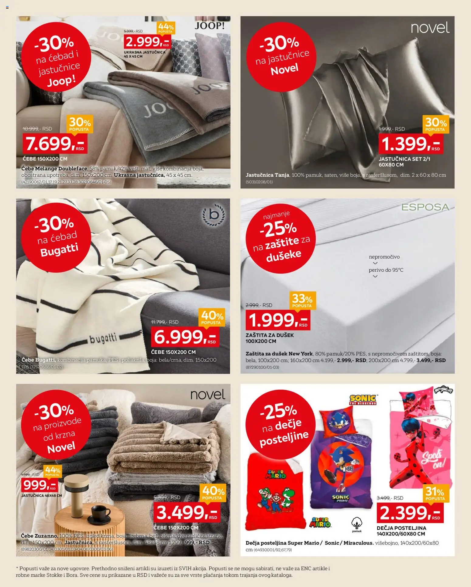 Lesnina XXXL katalog - važi od 01.12.2025 | Strana: 10 | Proizvode: Dušek, Ćebe, Posteljine