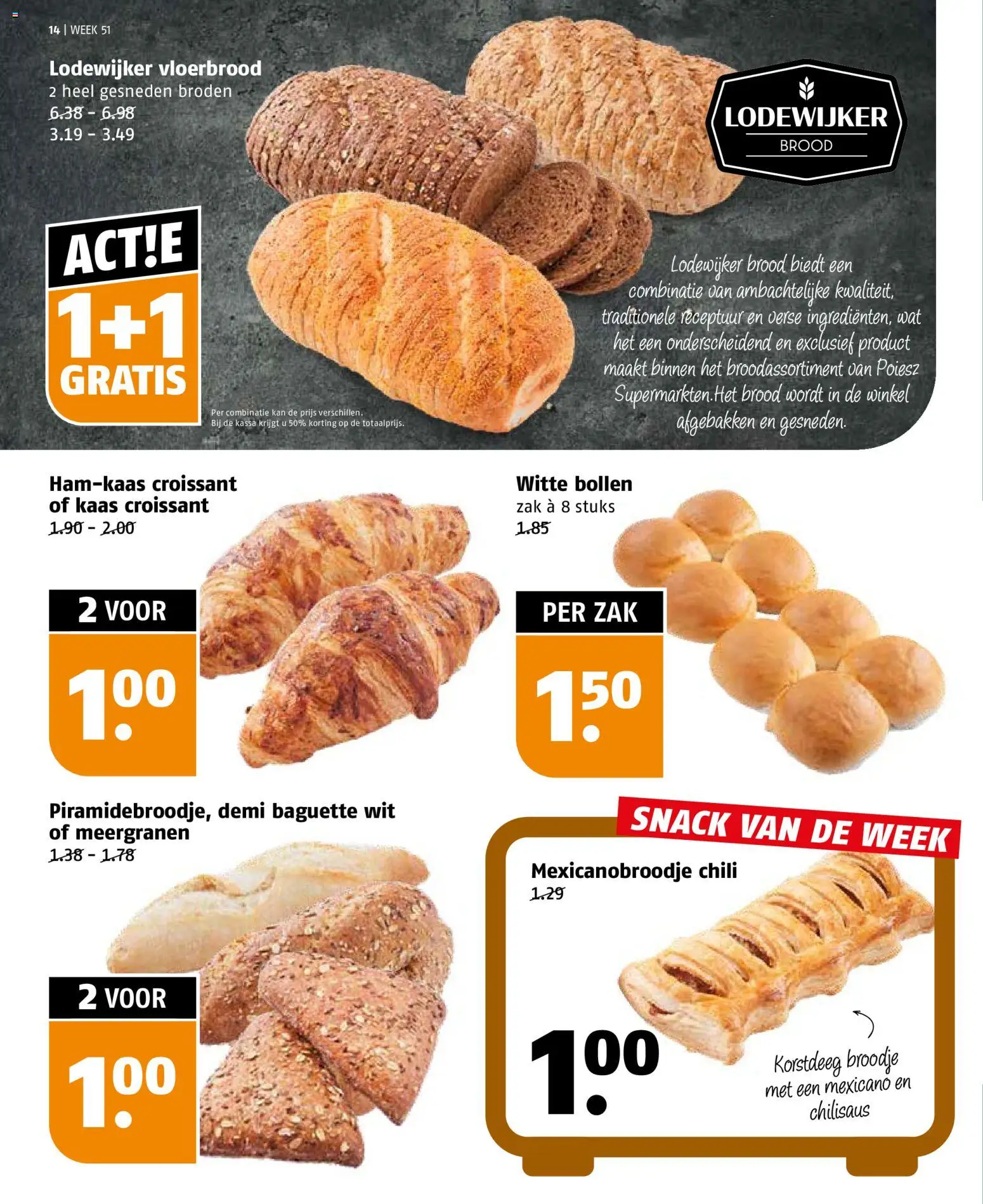 {H1} | Pagina: 14 | Producten: Brood, Baguette, Zak, Broodje