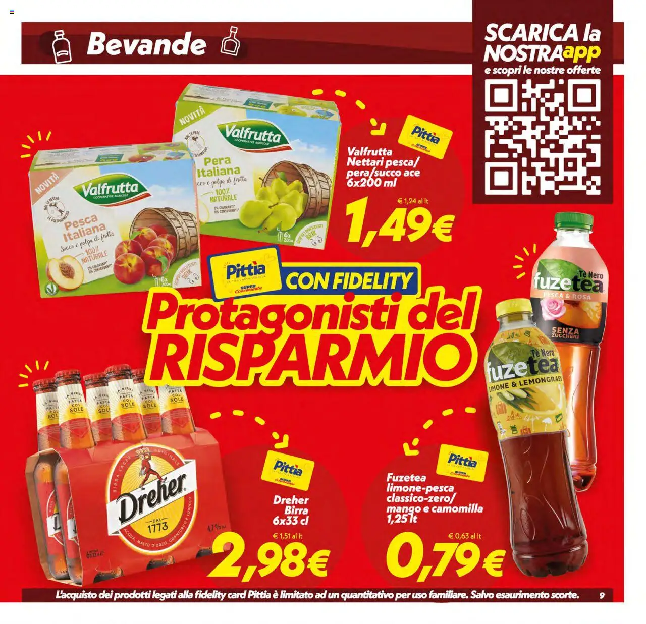 Volantino SuperConveniente del 12.08.2025 | Pagina: 9 | Prodotti: Frutta, Limone, Pesca, Pera