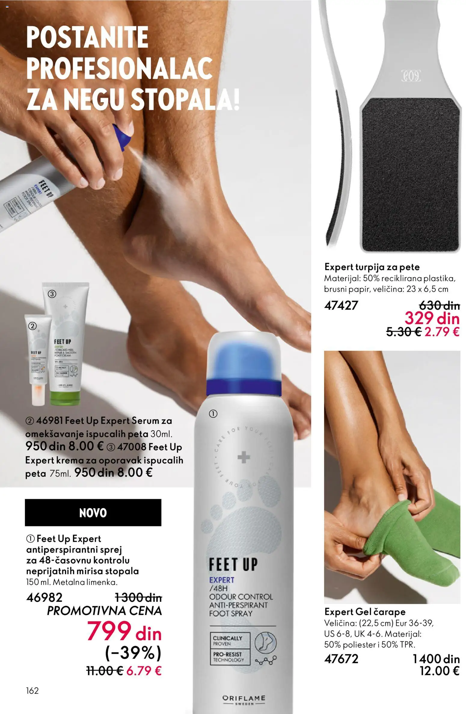 Oriflame katalog - važi od 19.11.2025 | Strana: 162 | Proizvode: Krema, Čarape, Antiperspirant