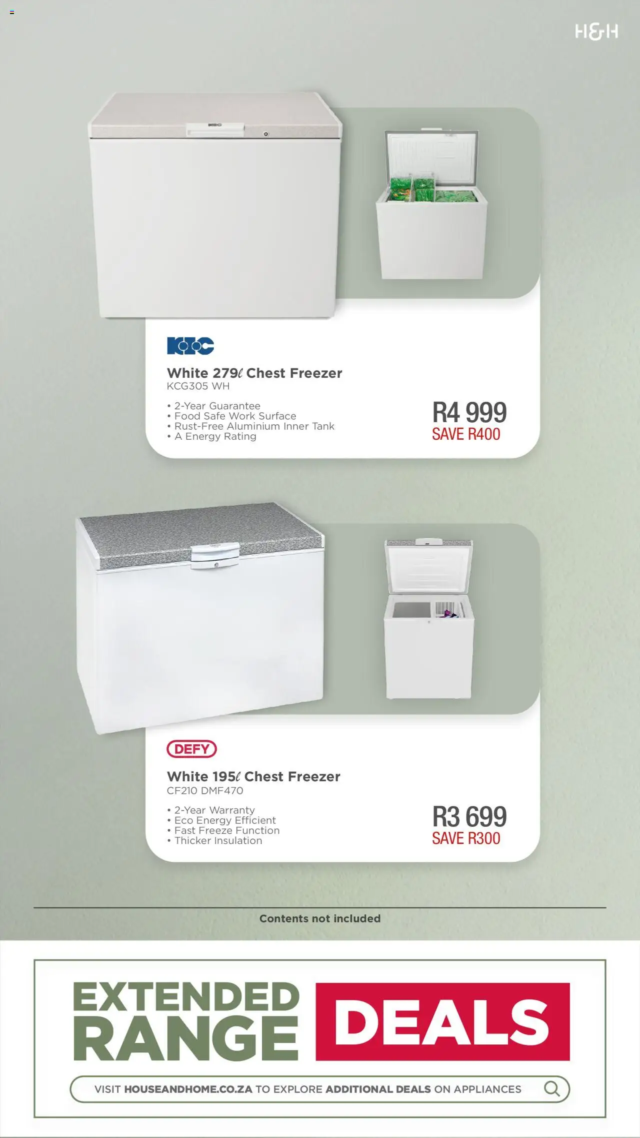 House and Home - Cooling Catalogue │ valid from 04.08.2025 | Page: 14 | Products: Tank, Freezer, Chest freezer