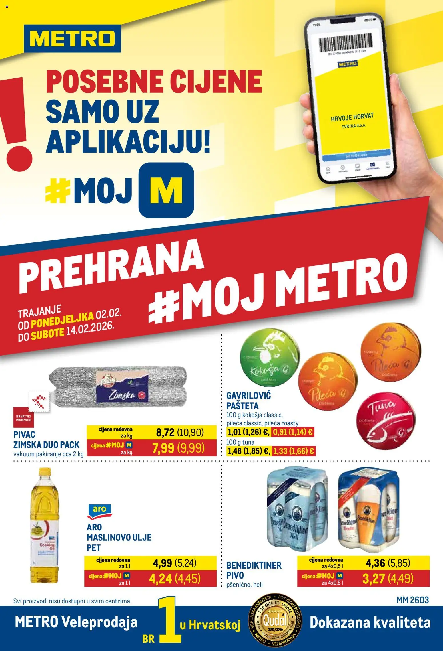 Metro katalog | vrijedi od 02.02.2026 | Stranica: 1 | Proizvodi: Hell, Pivo, Pašteta, Tuna