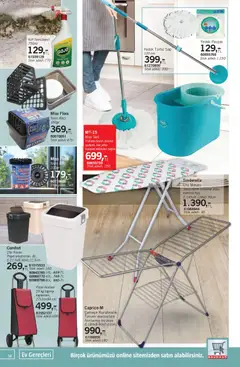 03.01.2026 tarihinden itibaren geçerli olan Bauhaus kataloğu önizlemesi | Sayfa: 14 | Ürünler: Ütü masası, Kurutmalık, Paspas, Ütü