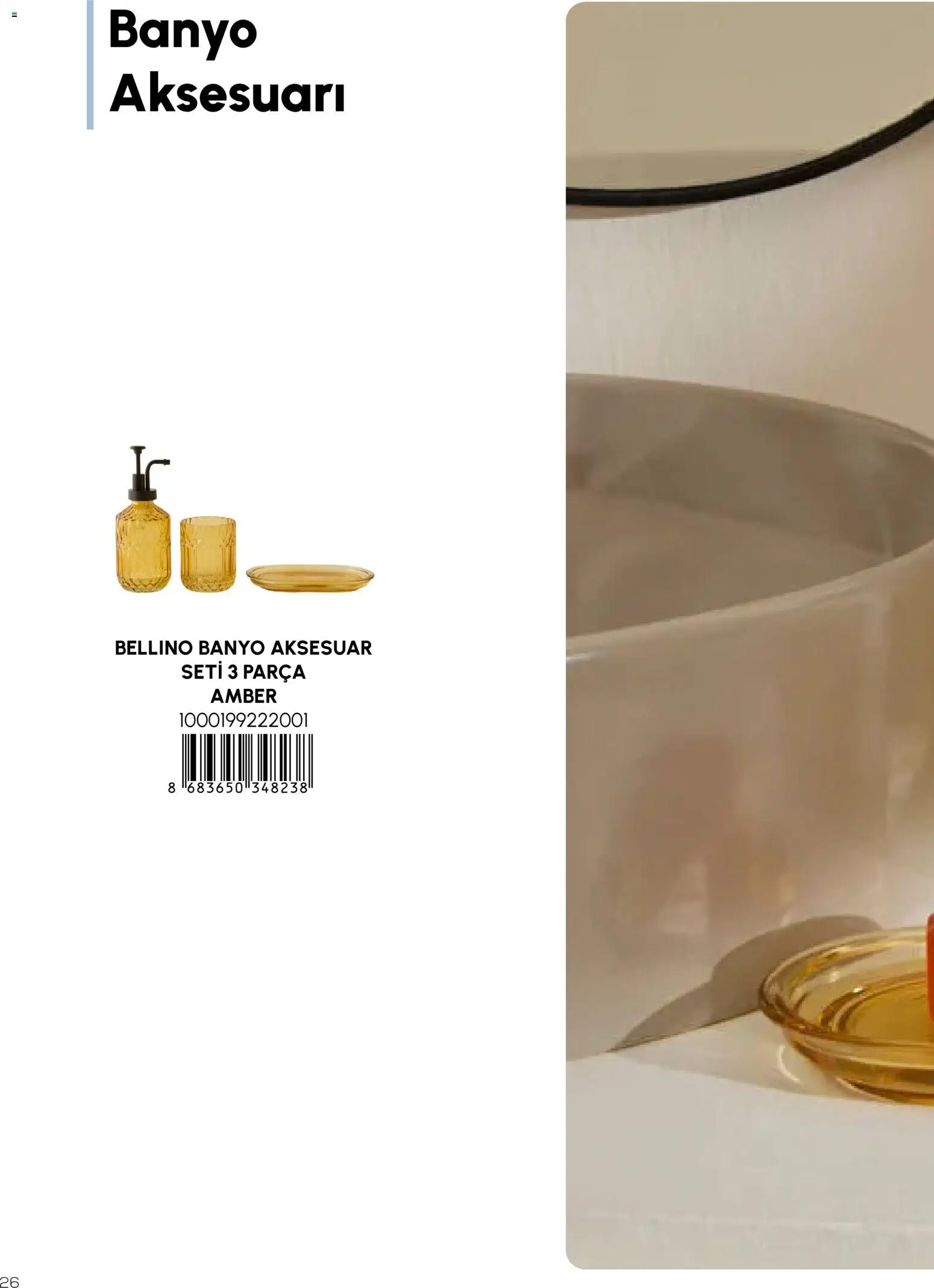Karaca Home Katalog Dekoratif - İlkbahar / Yaz 2026 - 01.03.2026 tarihinden itibaren geçerlidir | Sayfa: 26 | Ürünler: Banyo