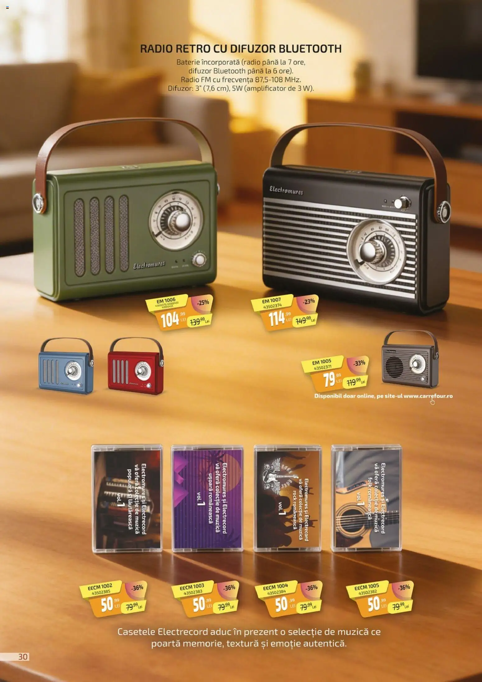 Noul catalog Carrefour – valabil de la 27.02.2026 | Pagină: 30 | Produse: Radio, Difuzor, Baterie
