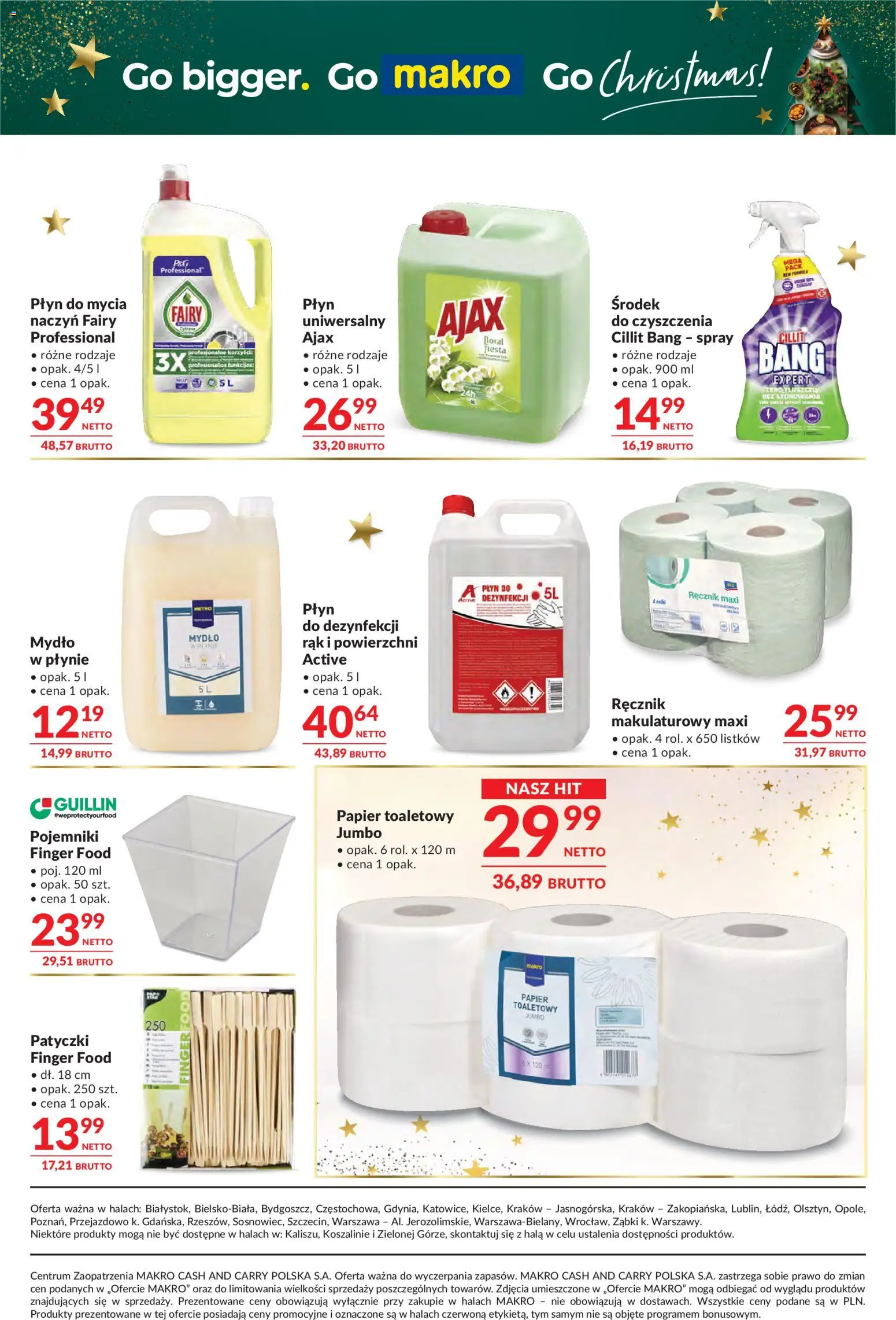 Makro Gazetka - Oferta dla gastronomii od 25.11.2025 | Strona: 10 | Produkty: Papier toaletowy, Fairy, Mydło