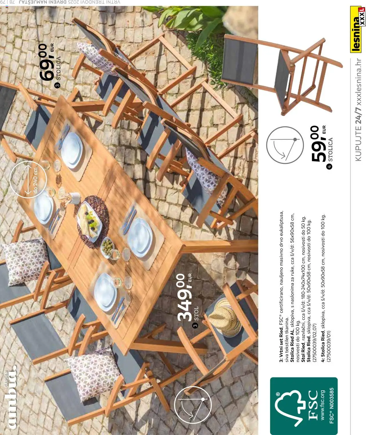 Lesnina katalog | vrijedi od 25.02.2025 | Stranica: 79 | Proizvodi: Stol, Stolica