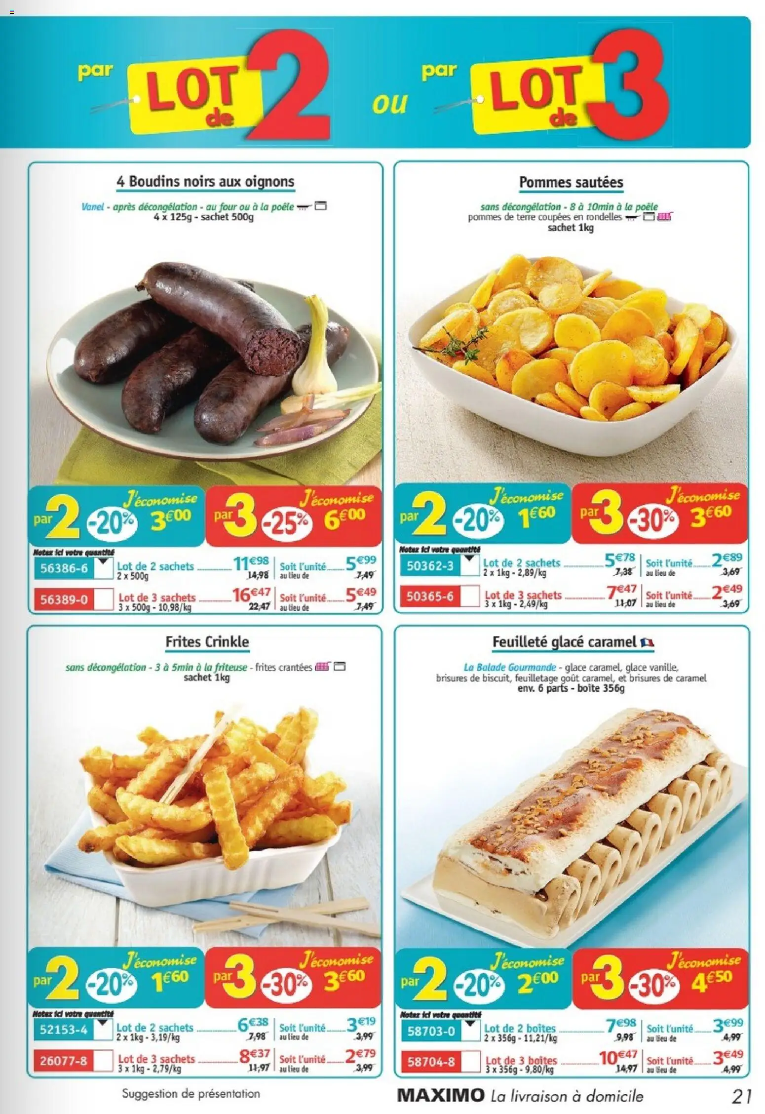 {H1} | Page: 21 | Produits: Four, Poêle, Frites, Oignons