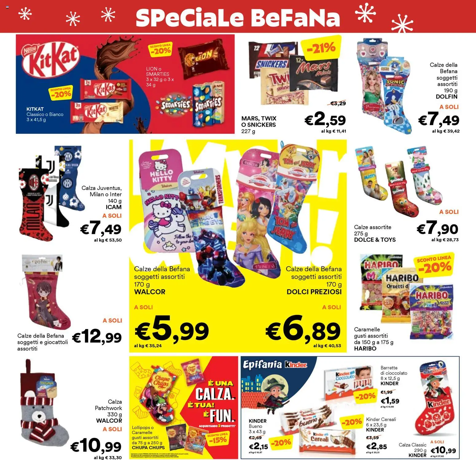 Volantino Unes del 31.12.2025 | Pagina: 14 | Prodotti: Cioccolato, Caramelle, Cereali