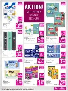 Sutterlüty Flugblatt ab 12.02.2026 gültig | Seite: 23 | Produkte: Pampers, Apple, Haarspray, Zahnpasta
