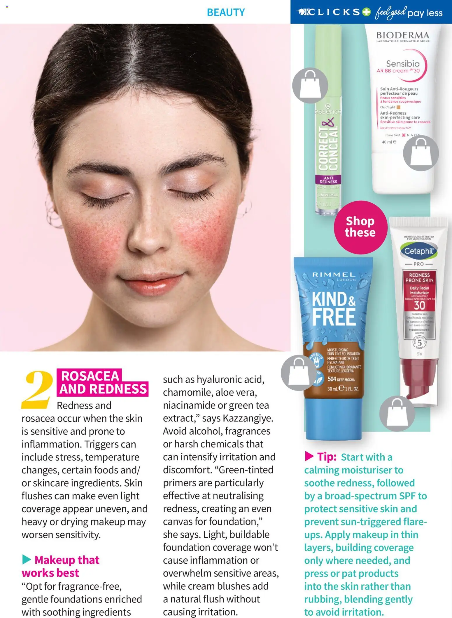 New Clicks catalogue – valid from 01.04.2026 | Page: 36 | Products: Moisturizer, Tea, Cream, Sunscreen