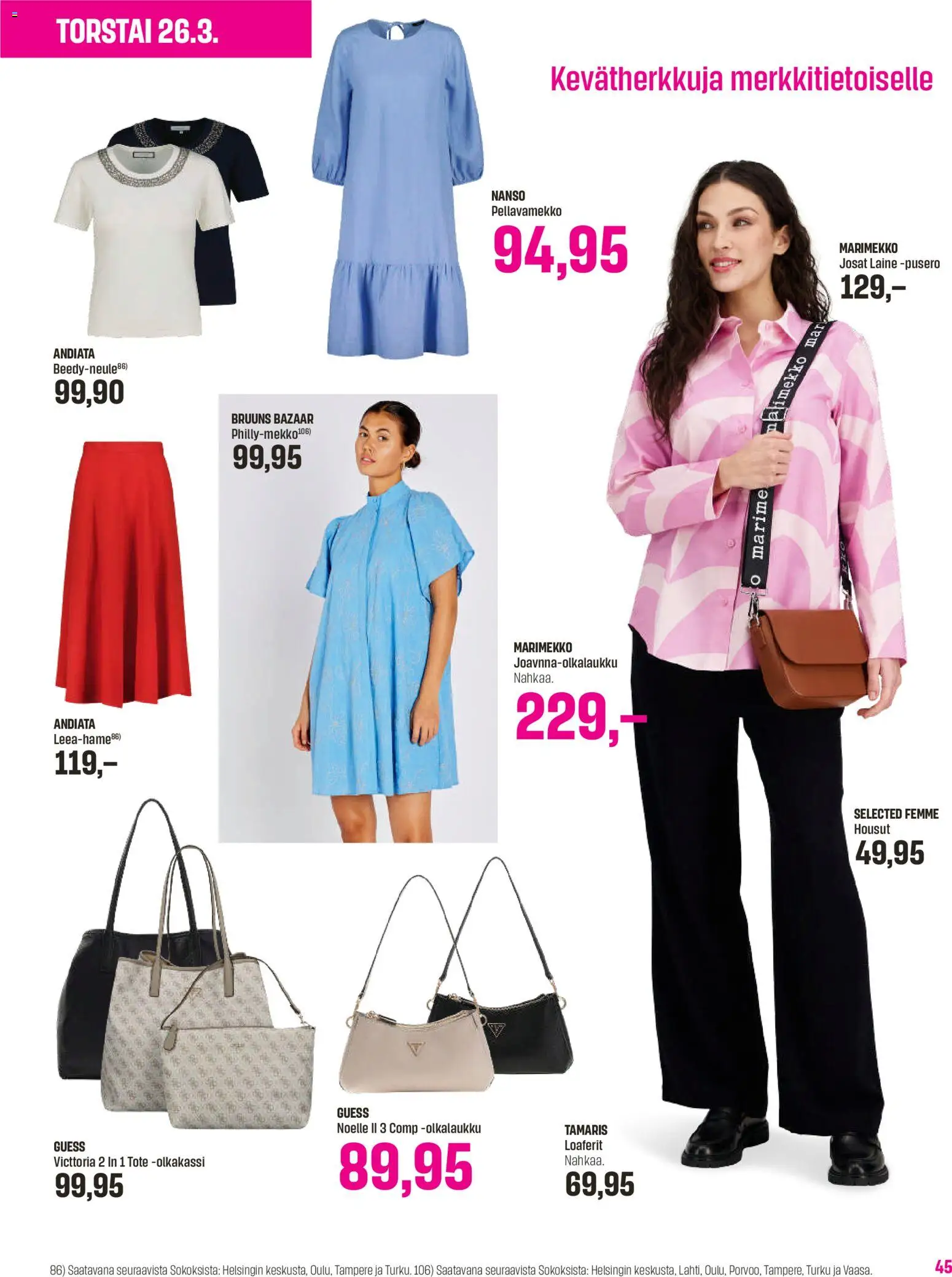 Sokos tarjoukset - Emotion 3plus1 – voimassa 25.03.2026 alkaen | Sivu: 45 | Tuotteet: Pusero, Housut