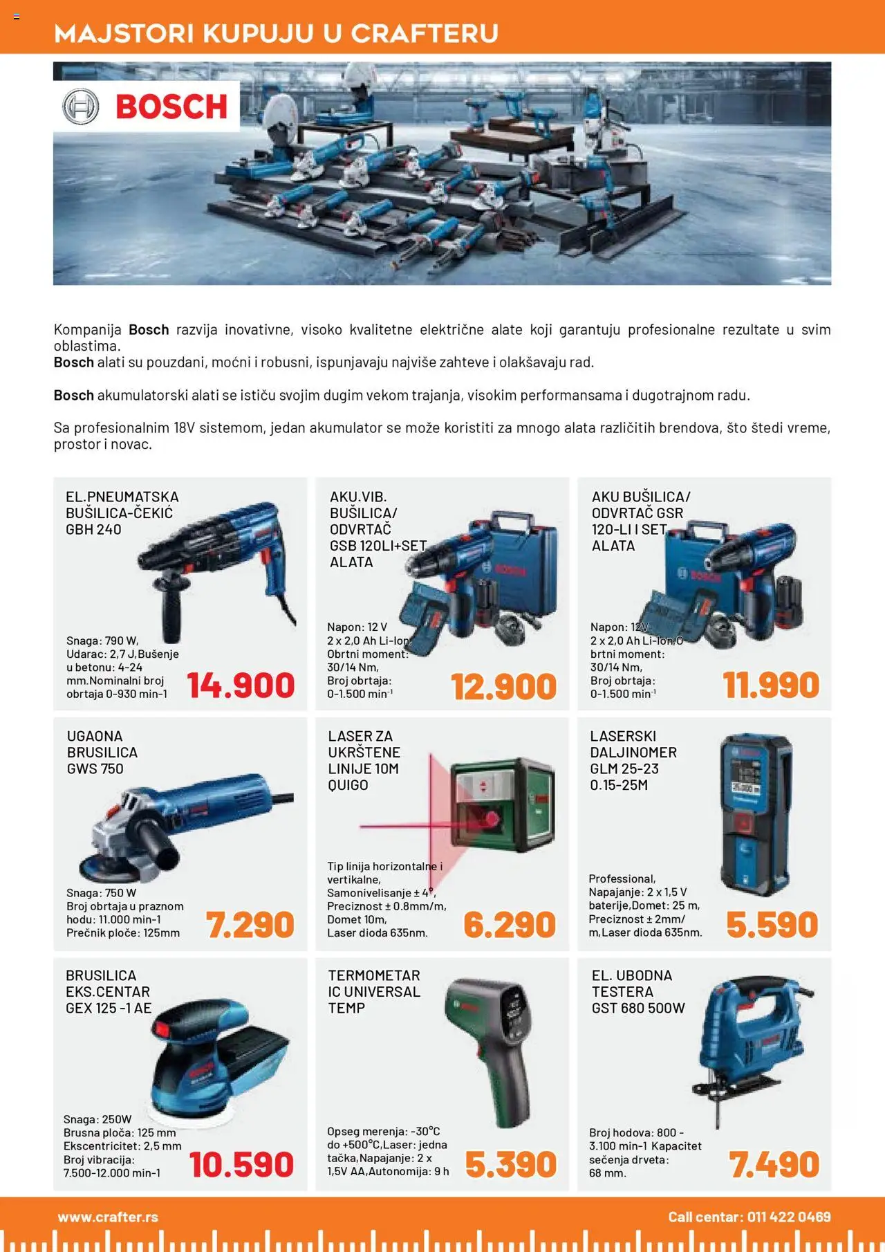 Crafter katalog - važi od 15.09.2025 | Strana: 4 | Proizvode: Bosch, Termometar, Sto, Brusilica