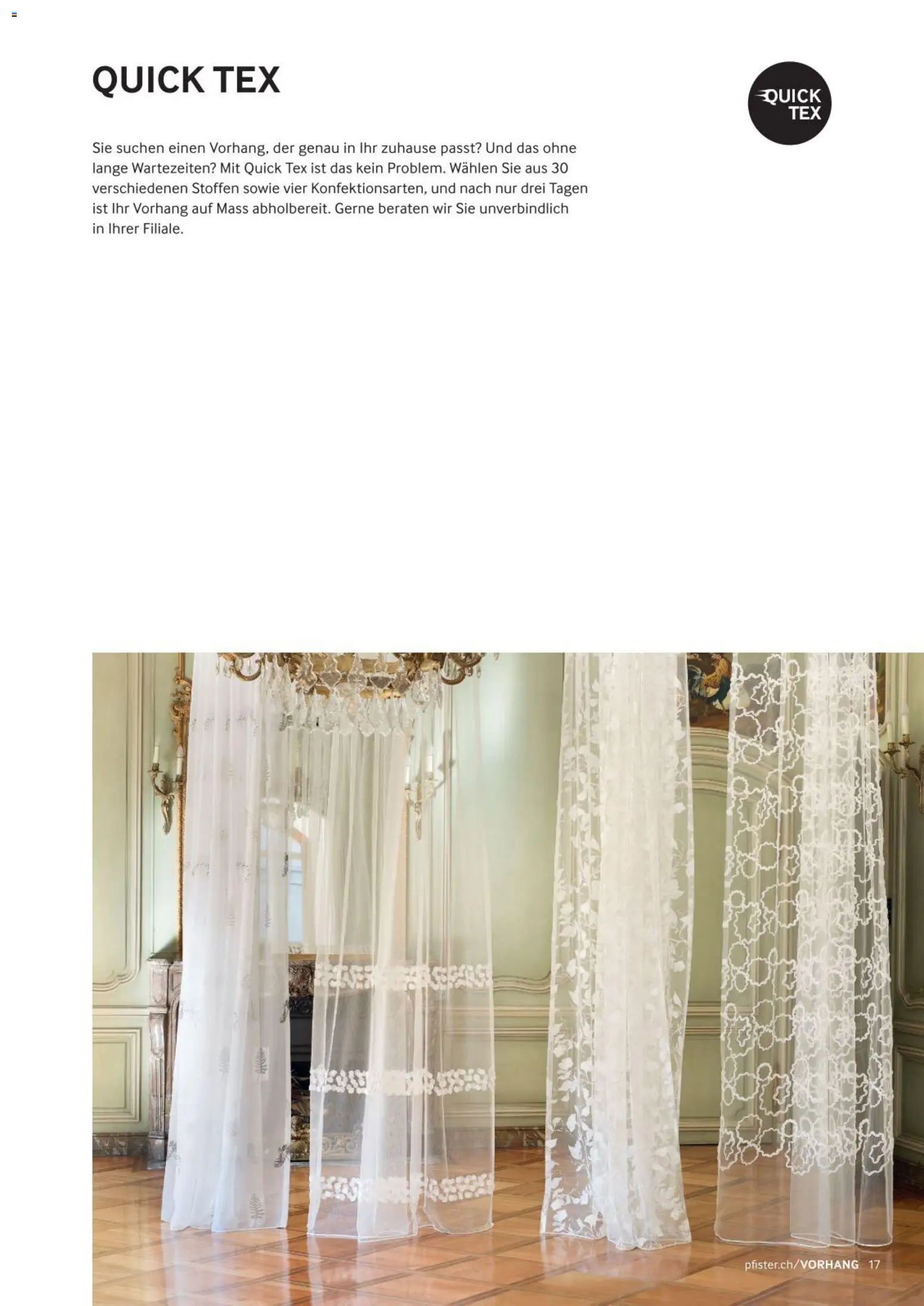Pfister Aktionen Vose 2018 – gültig ab 12.12.2025 | Seite: 18 | Produkte: Vorhang