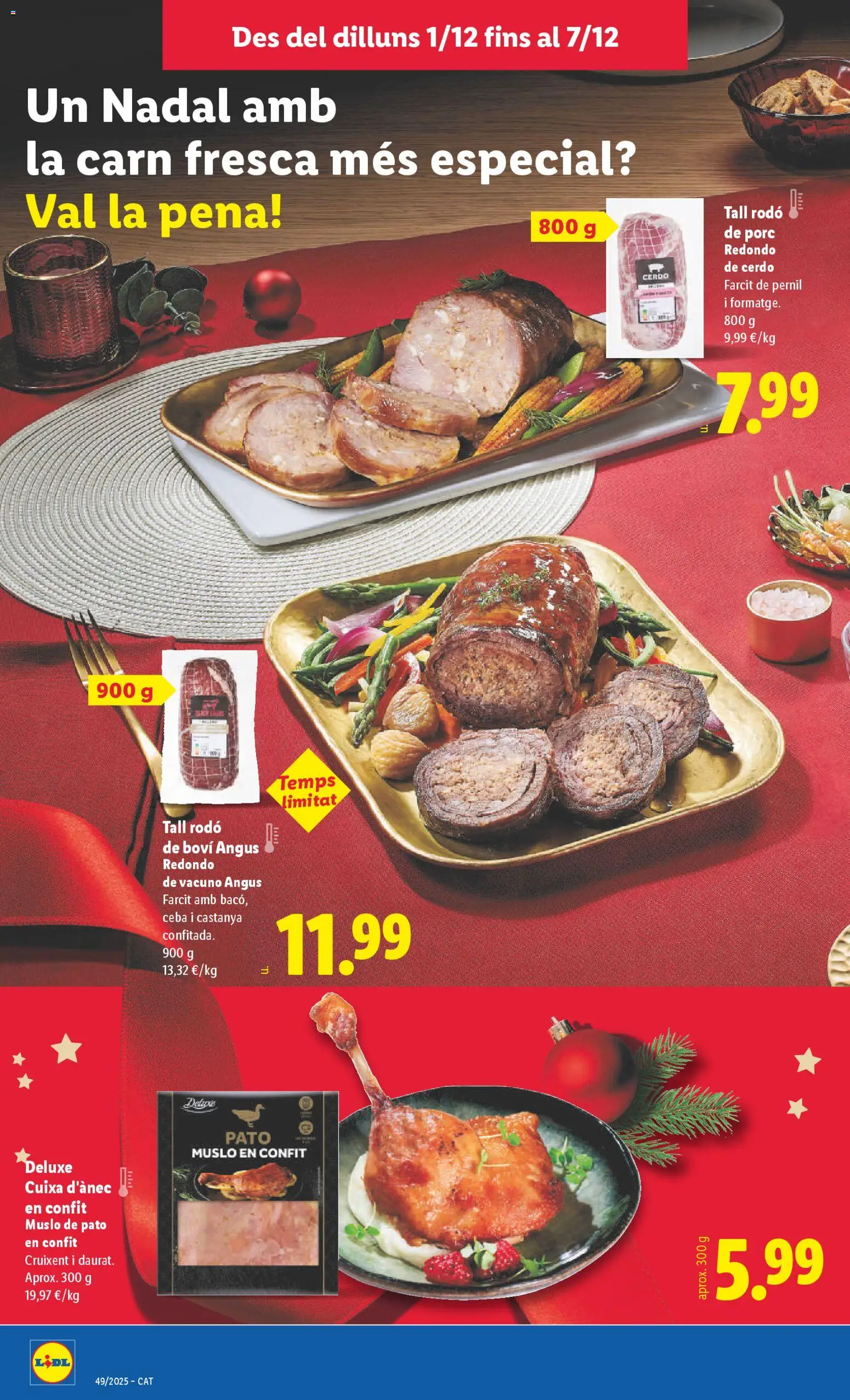 Lidl folleto │ válido desde el 01.12.2025 | Página: 4 | Productos: Cerdo