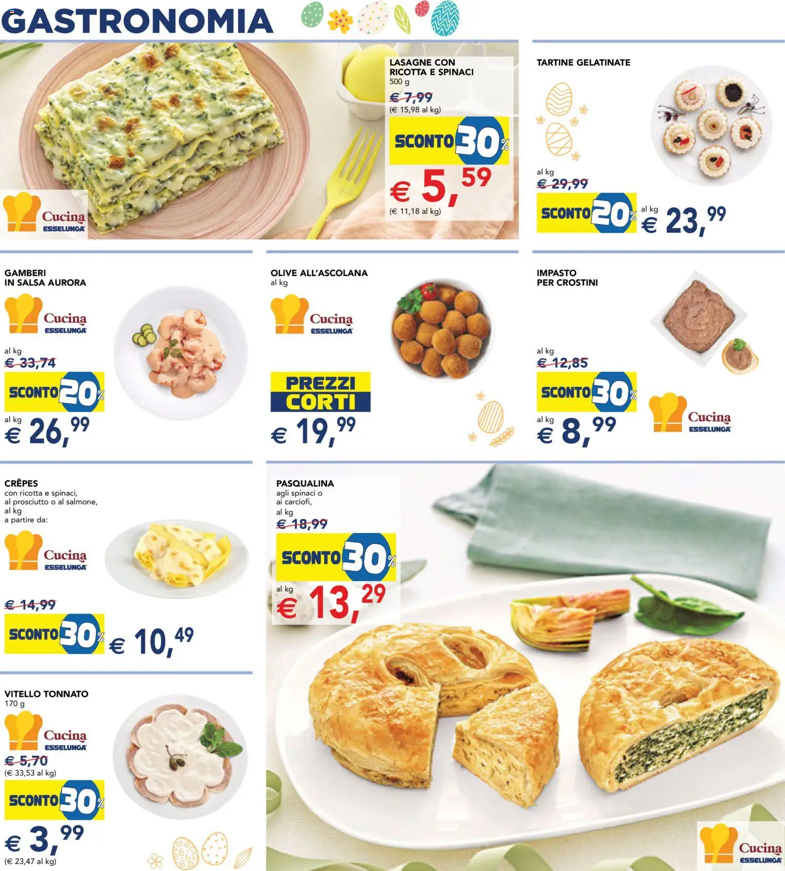 Volantino Esselunga S del 23.03.2026 | Pagina: 4 | Prodotti: Salsa, Olive, Crostini, Vitello