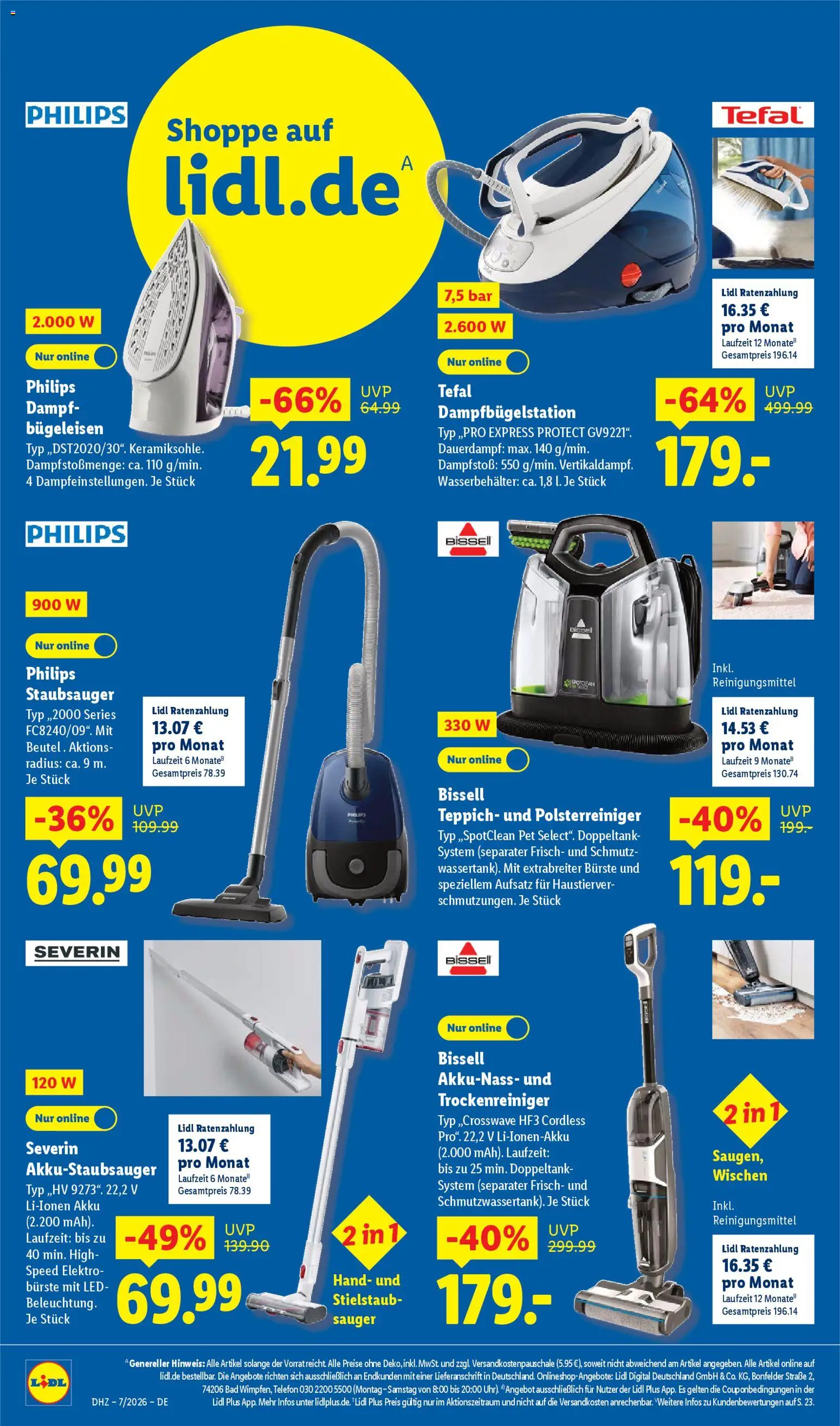 Lidl - Prospekt – gültig ab 09.02.2026 | Seite: 6 | Produkte: Philips, Staubsauger, Bad, Telefon
