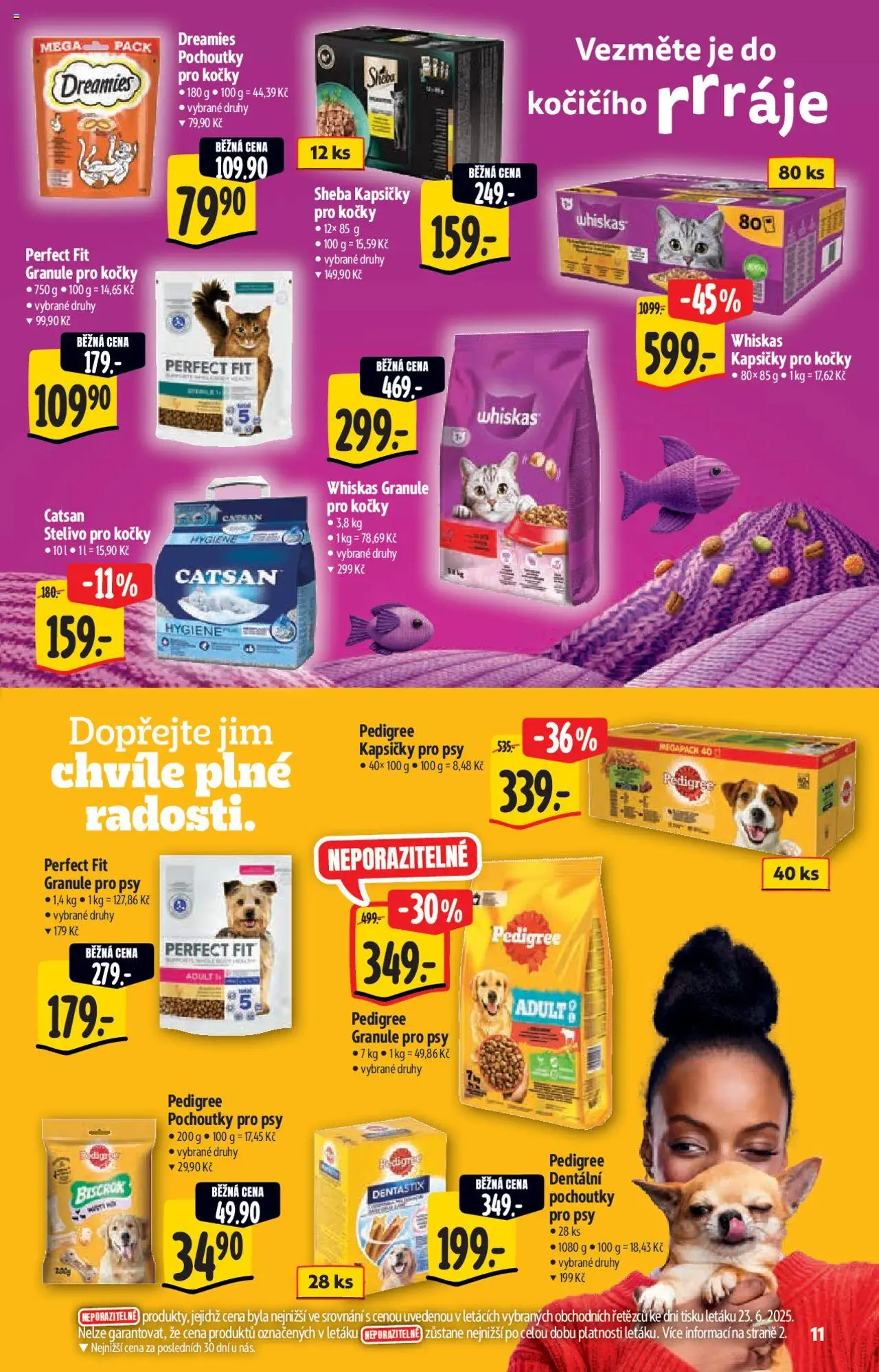 Albert katalog - Hypermarket od 02.07.2025 | Strana: 11 | Produkty: Catsan, Granule, Stelivo pro kočky Catsan, Pedigree