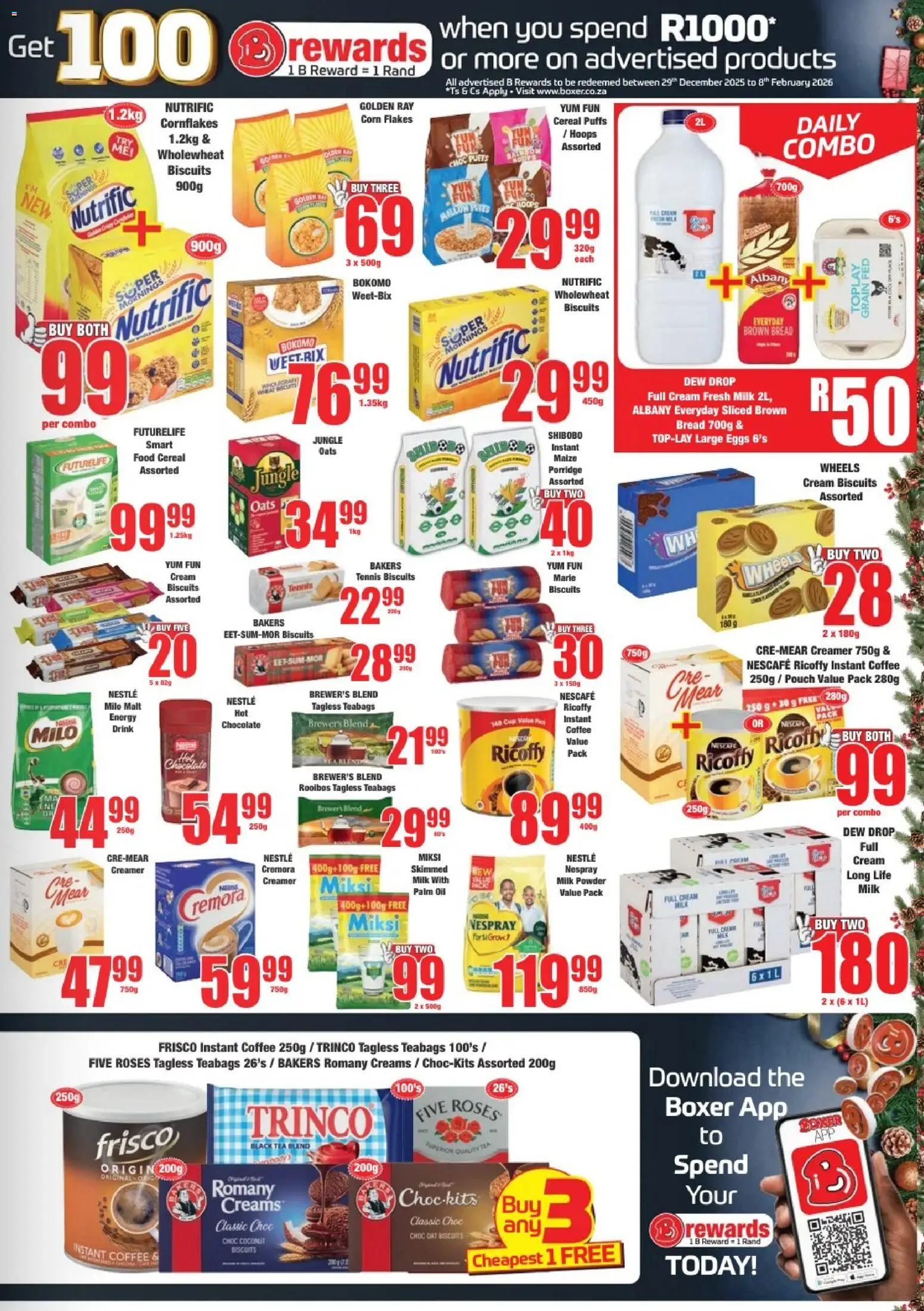 New Boxer catalogue – valid from 17.12.2025 | Page: 5 | Products: BB cream, Corn, Milk, Flakes