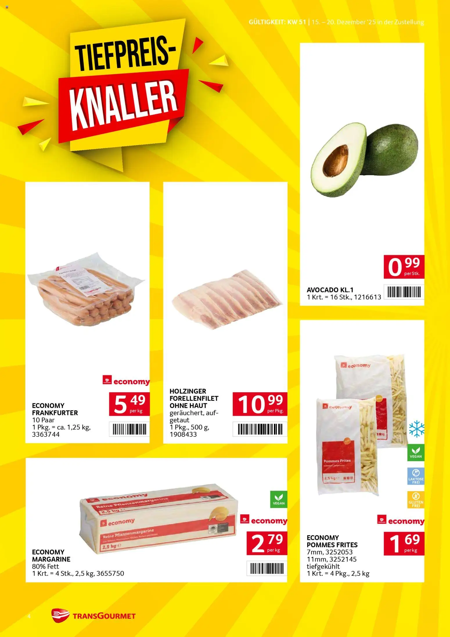 Transgourmet Zustellaktion gültig ab 15.12.2025 | Seite: 4 | Produkte: Avocado