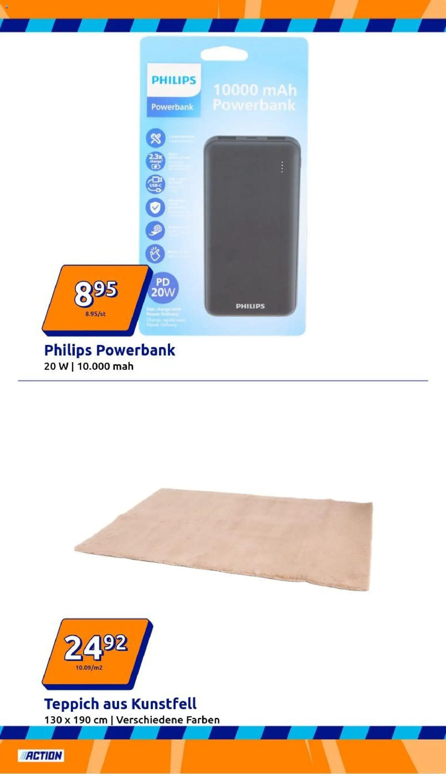 Action Prospekt – gültig ab 31.12.2025 | Seite: 7 | Produkte: Philips, Teppich, Powerbank