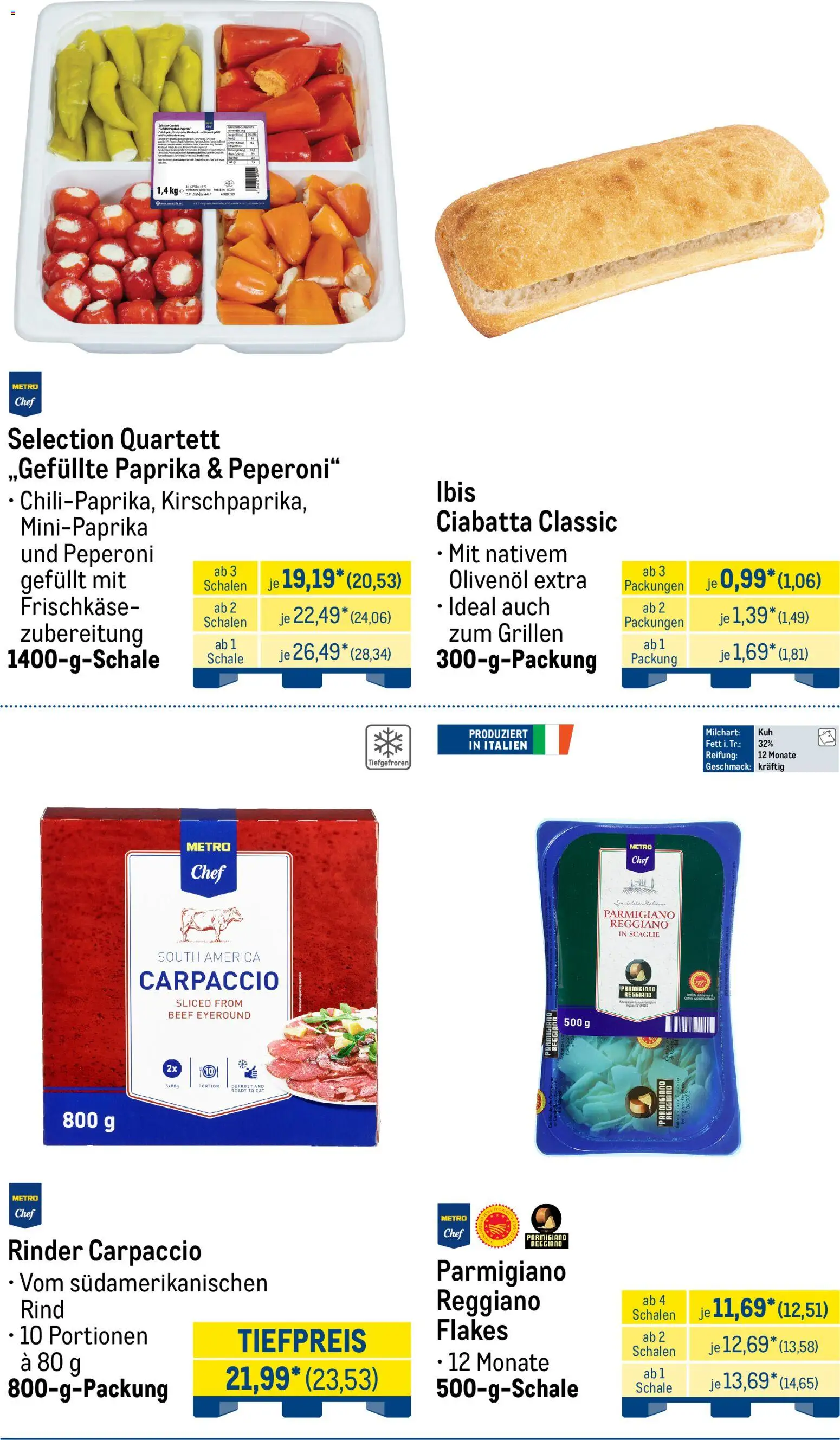 Metro Monats-Menü – gültig ab 01.05.2026 | Seite: 13 | Produkte: Olivenol, Paprika, Frischkase